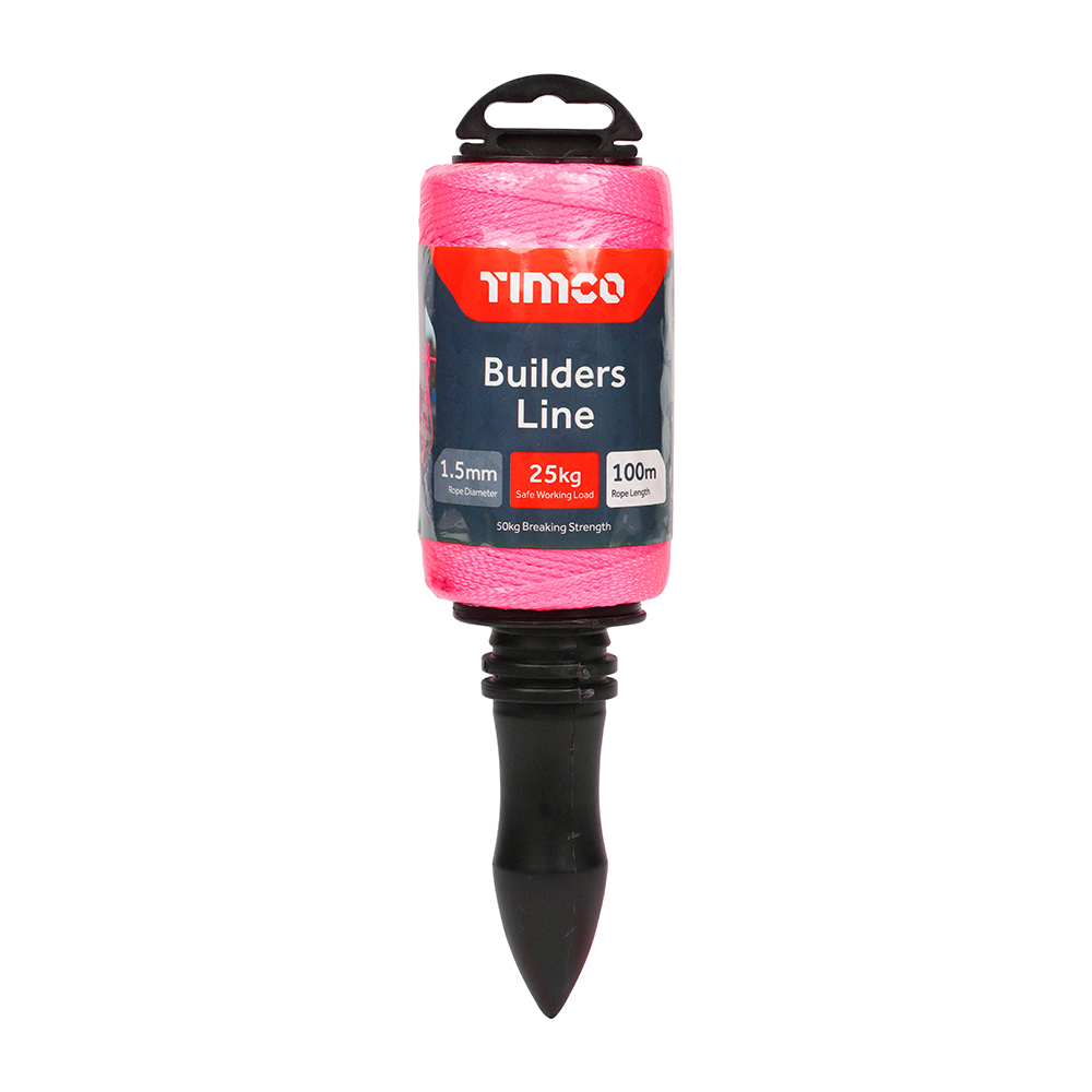 TIMCO Builders Line Winder - Pink (1.5mm)